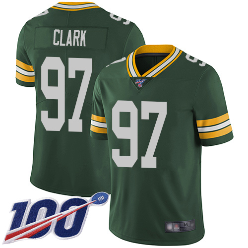 Green Bay Packers Limited Green Men #97 Clark Kenny Home Jersey Nike NFL 100th Season Vapor Untouchable->youth nfl jersey->Youth Jersey